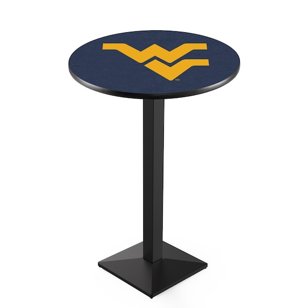 42" Blk Wrinkle West Virginia Pub Table